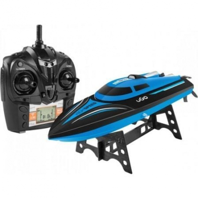 LANCHA UGO RC BOAT FUN - 25KM/H - ACELERACIÓN GRADUAL - RANGO DE MAR HASTA 150M - CONTROL REMOTO - ALARMA BATERÍA