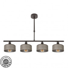 Lampara Gilda 4xe14 Marron Regx76x14 Cm
