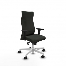 Piqueras y Crespo Albacete direcci?n sincro bali negro brazos 2D base blanca ruedas 65 nailon