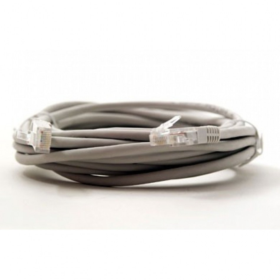 PowerGreen Cable de Red Cat.5e UTP 1.5 Mts Gris