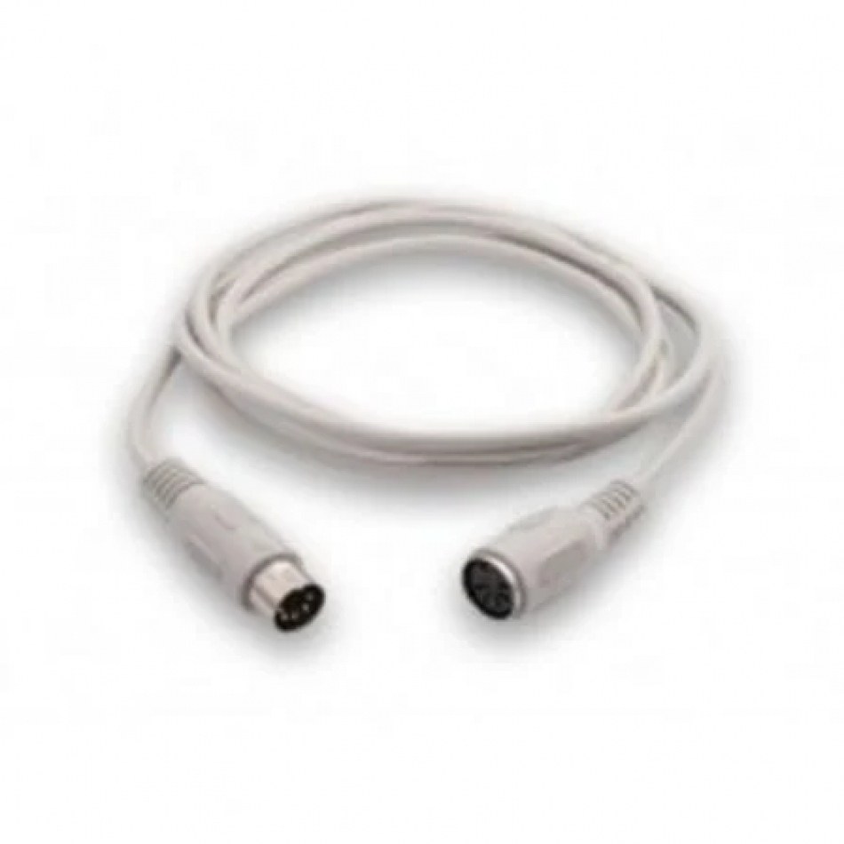 Cable Alargador PS2 3GO C300/ Mini DIN Macho - Mini DIN Hembra/ 5m/ Blanco