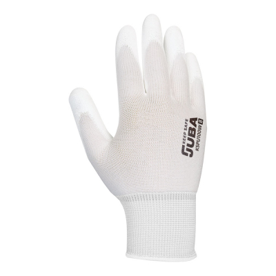 Guante keep safe pe con palma pu, blanco talla 6