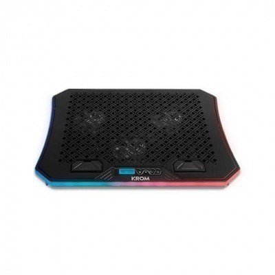 BASE REFRIGERADORA KROM KOOLER NEGRO RGB
