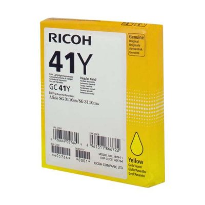 Ricoh Tinte 405764 gelb GC41Y bis zu 2.200 Seiten ISO/IEC 24711