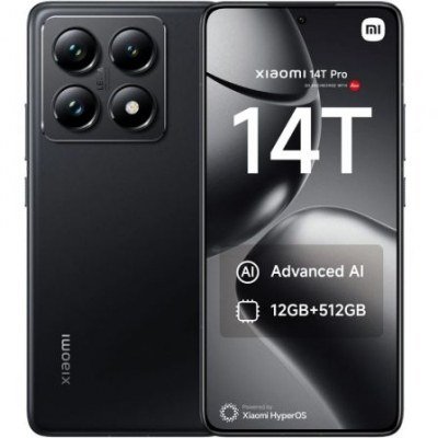 Smartphone Xiaomi 14T Pro 12GB/ 512GB/ 6.67/ 5G/ Negro Titanio