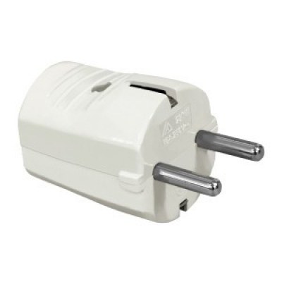 Clavija Red Electrica Schuko Macho 10/16A BLANCO K16000