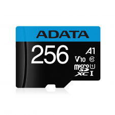 MICRO SD ADATA AUSDX256GUICL10A1-RA1 256GB V10 FHD CLASE 10 A1 AZUL