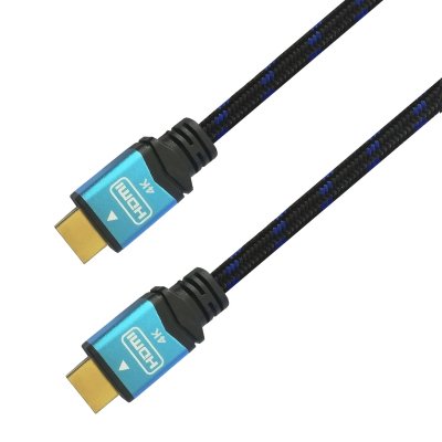 Cable HDMI Aisens A120-0356 V2/ HDMI Macho - HDMI Macho/ 1m/ Negro/ Azul