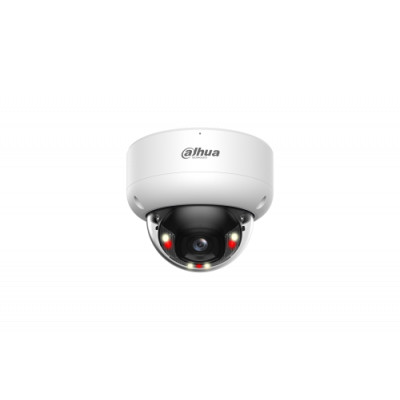 (DH-IPC-HDBW3449EP-AS-IL-0280B) DAHUA CAMARA IP MINI DOMO ANTIVANDALICO SERIE 3, 4MP, IR 40M, IP67, IK10, POE, SMART DUAL LIGHT, XINGHAN, ACUPICK, MICROFONO INCORPORADO, FIJA 2.8MM