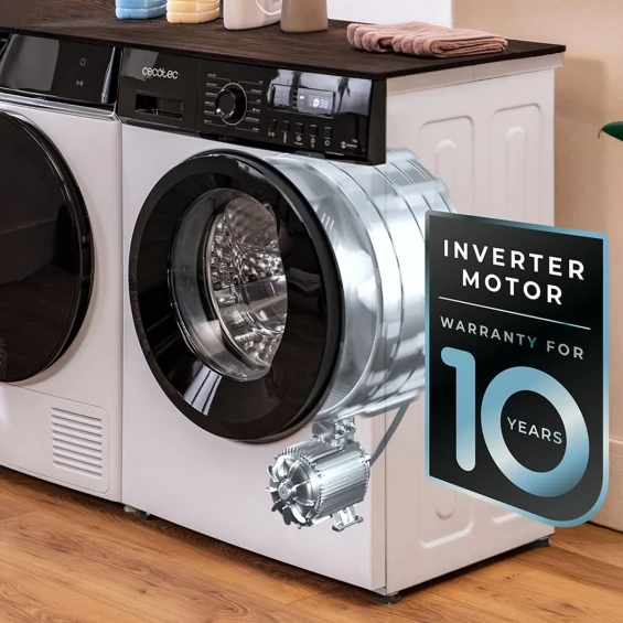 Lavadora Cecotec Bolero DressCode 9155 Inverter, 9 kg, 1400 rpm, clase A-30%, blanco - imagen 7