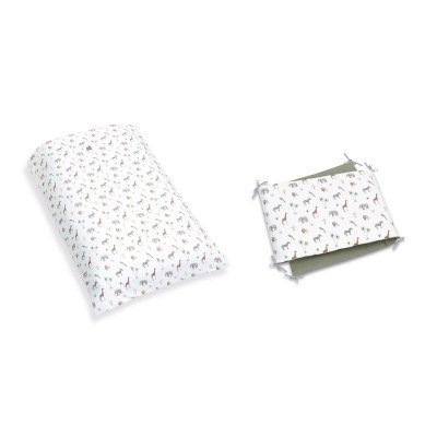 Set nórdico y protector cuna 70x140 cm estampado jungla · 9L2NG-147 Natura