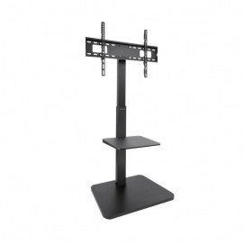Soporte de suelo orientable Tooq FS2287M-B, con bandeja Moon, para pantallas de 37 pulgadas a 75 pulgadas