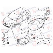 MODURA FARO DELANTERO (O)
