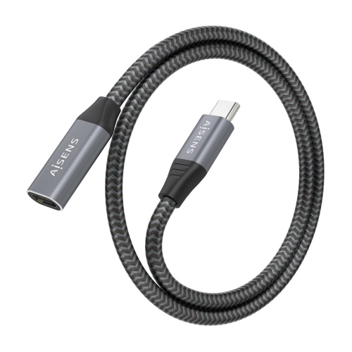 Aisens - Cable Usb 3.2 Gen2X2 Aluminio 20Gbps 8K@30Hz 5A 100W, Tipo Us