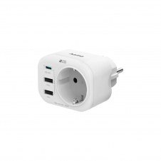 Hama 00223342 base múltiple 1 salidas AC Interior Blanco