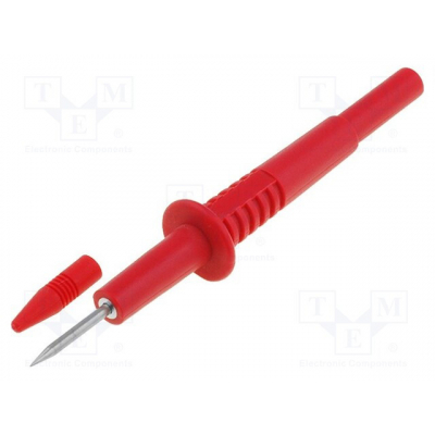Punta Prueba 2mm 10Amp ROJO longitud 103mm
