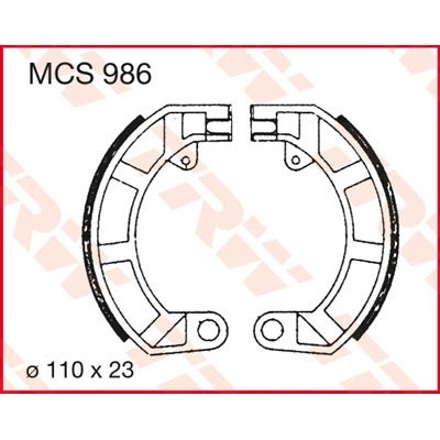 Zapatas de Freno TRW MCS986