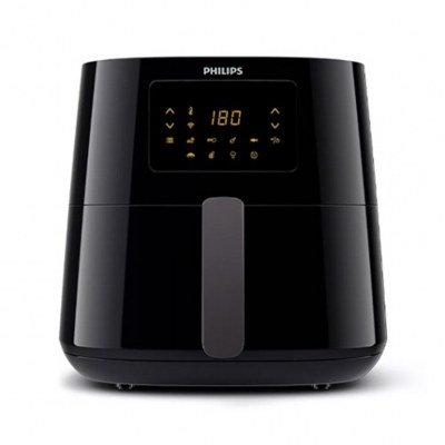 Freidora philips essential airfryer xl negro 6.2l - 200ºc - turbo star rapid air - 2000w - control app