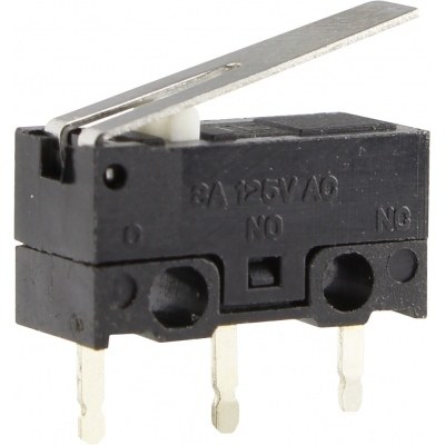 Microinterruptor Palanca 13mm 2A/250Vac