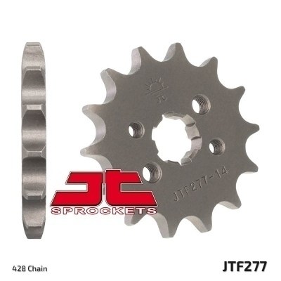 Piñón JT SPROCKETS acero estándar 277 - Paso 428 JTF277.13