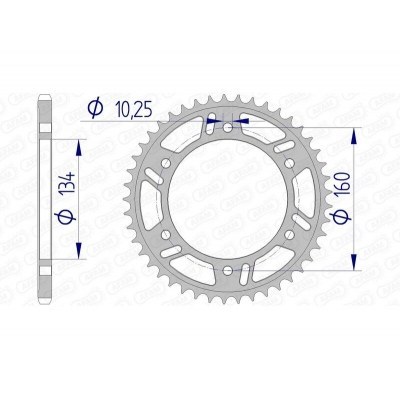 Corona AFAM aluminio ultraligera 11618 - Paso 520 11618-46