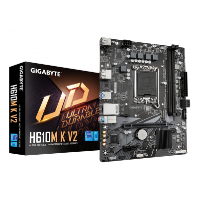 H610M K V2 Placa base - Procesadores Intel Core 14ª generación, hasta 5600 MHz DDR5, 1xPCIe 3.0 M.2, LAN 1GbE, USB 3.2 Gen 1