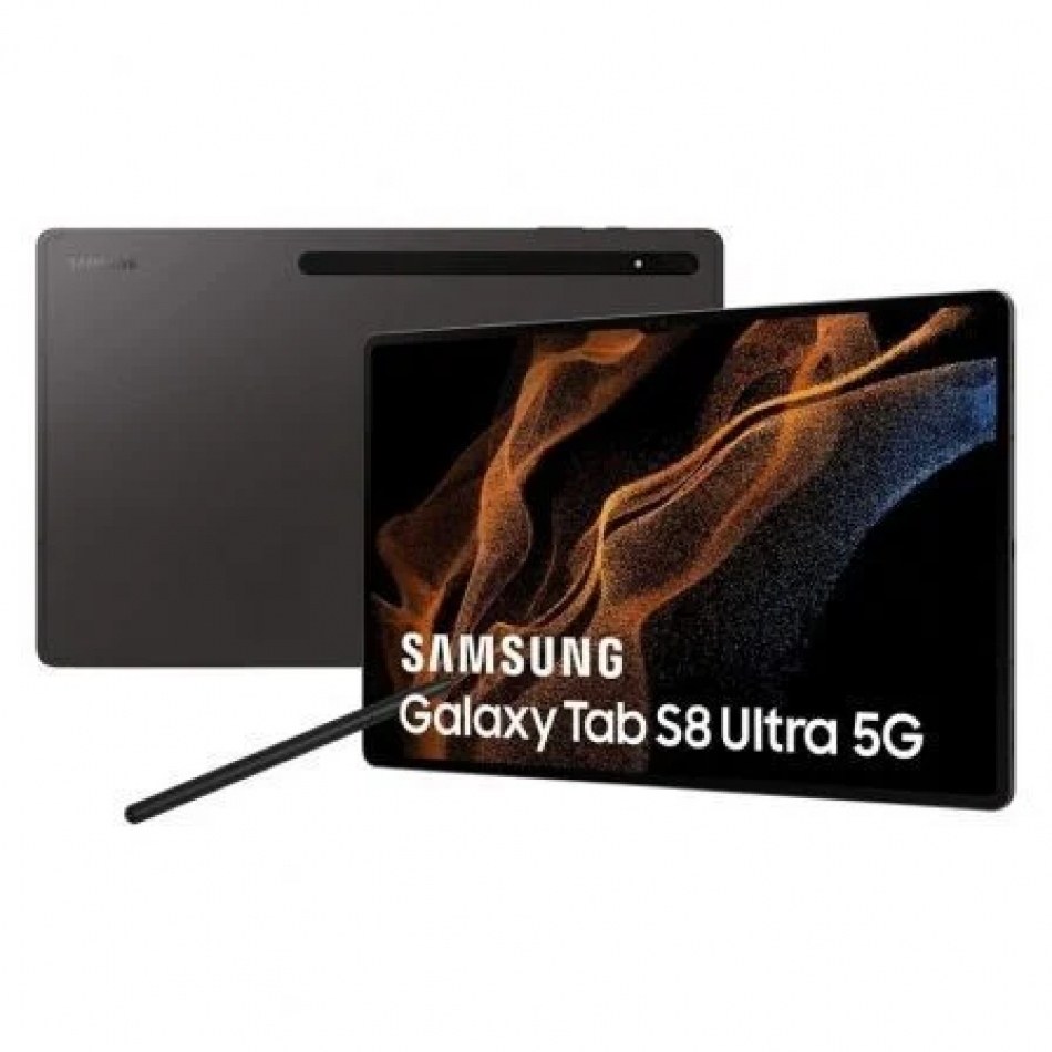 Tablet Samsung Galaxy Tab S8 Ultra 14.6/ 12GB/ 256GB/ Octacore/ 5G/ Gris Grafito