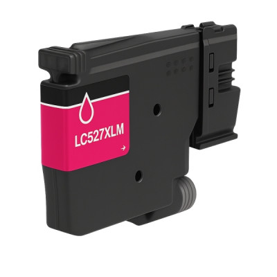 Brother LC527XL Magenta Cartucho de Tinta Pigmentada Generico - Reemplaza LC527XLM/LC527M