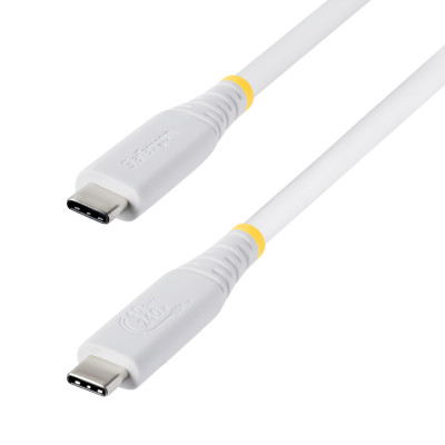 Cable USB4 de 1m USB-C - Cable USB Tipo C - Cable DP 2.1 - DP40 - Certificado USB-IF - Compatible con Thunderbolt 4 40Gbps - 8K60Hz/4K240Hz - PD de 240W - Recubrimiento de TPE - Blanco