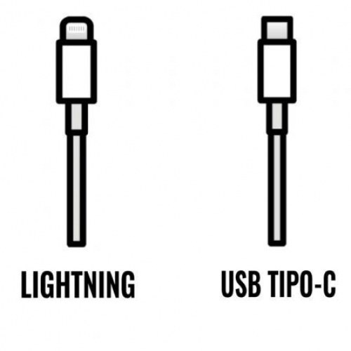 Cable de Carga Apple de conector USB Tipo-C a Lightning/ 1m