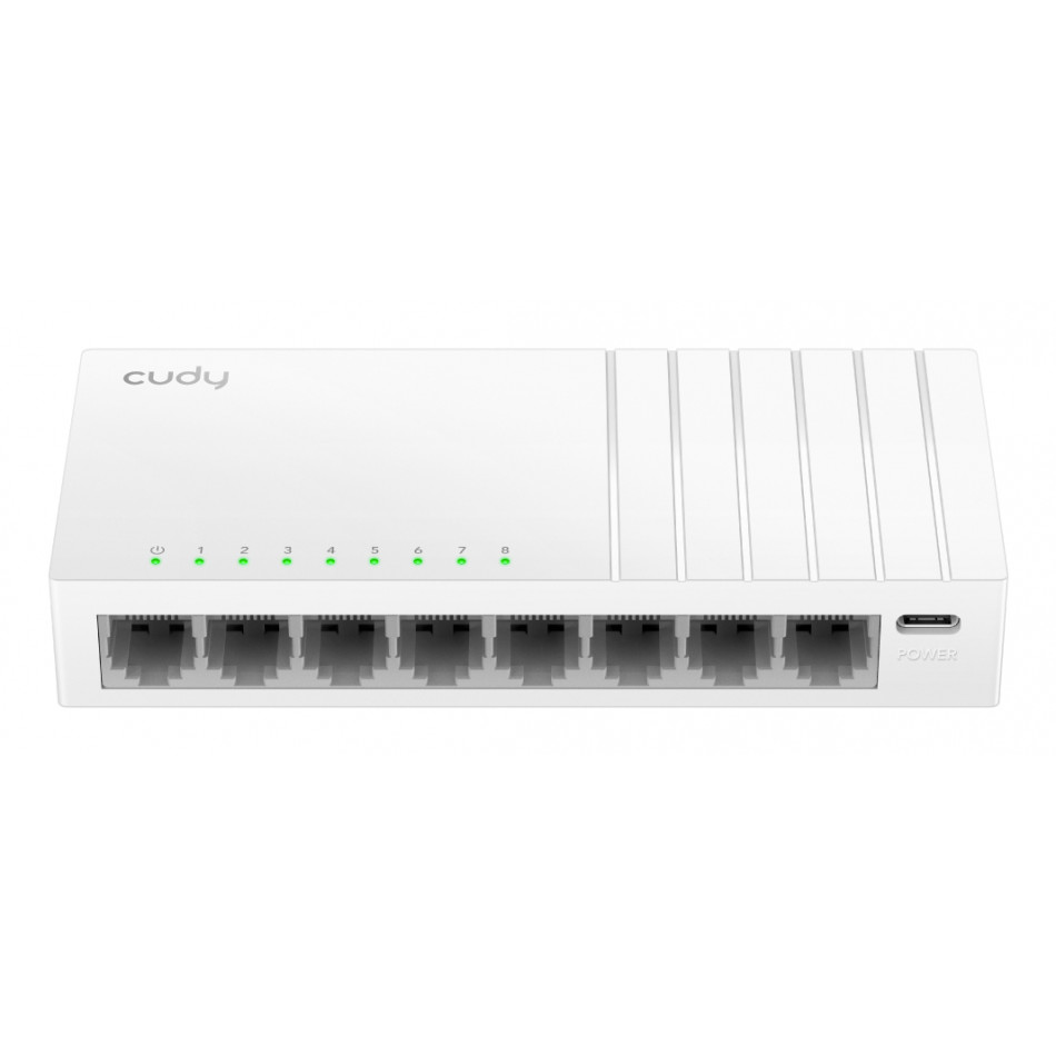 CUDY 8-Port 10/100 Mbps Desktop Switch