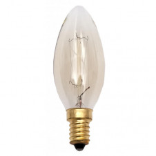 Bombilla Incandescencia Vintage Vela 40w E14 35dx96 Calida