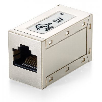 121169 cambiador de género para cable RJ-45 Metálico