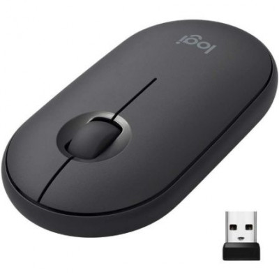 Ratón Inalámbrico por Bluetooth/ 2.4GHz Logitech Pebble M350/ Hasta 1000 DPI