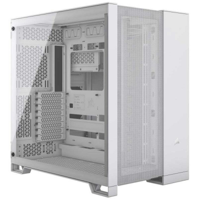 Caja ordenador gaming corsair 6500d airflow atx cristal templado blanco