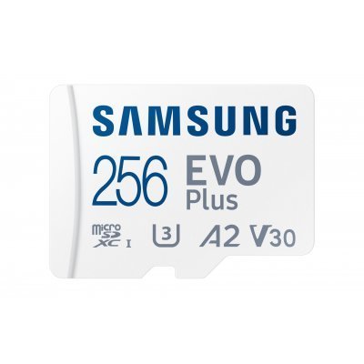 SD CARD 256GB Samsung EVO PLUS microSDXC UHS-I U3 + SD Adaptador