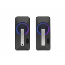 GENESIS Helium 100BT RGB Negro, Plata Inalámbrico y alámbrico 10 W