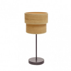 Sobremesa Doble Smile 1xe14 Marron/madera Clara 44x18x18 Cm