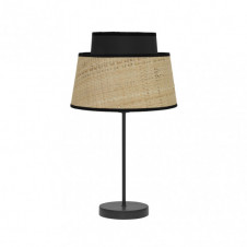 Sobremesa Jia 1xe14 Natural/negro 40x20x20 Cm