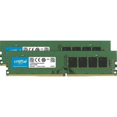 Memoria ram ddr4 64gb 2x32gb crucial - udimm - 3200 mhz - pc4 25600 - cl22