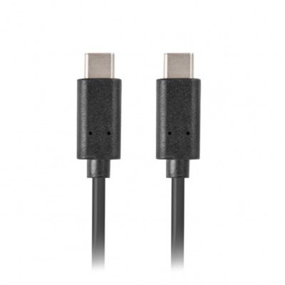 Cable usb tipo c lanberg 1m - macho - macho - negro