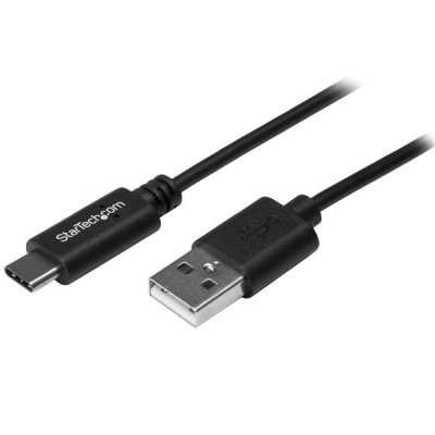 StarTech.com Cable de Carga y Sincronización USB-A a USB-C de 50cm - Cable de Datos USB-A a USB Tipo C - M/M - Negro - Certificado USB-IF