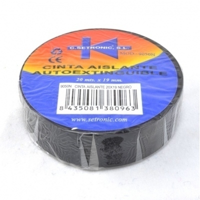 Cinta Aislante 20x19 NEGRA Ignifuga 9050N