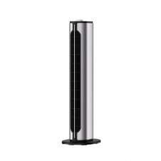 Termoventilador Vertical Ceramico Ptc 1500w Canada Plata/negro 2potencias 3funciones Termost.seg.antivuelco 61,5x18x18cm
