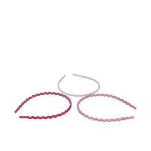 DIADEMAS FINAS CON PURPURINA lote 3 pz