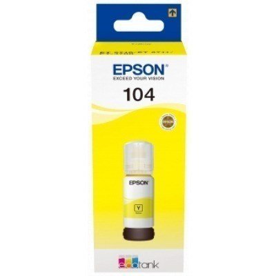 Epson 104 Amarillo - Botella de Tinta Original C13T00P440