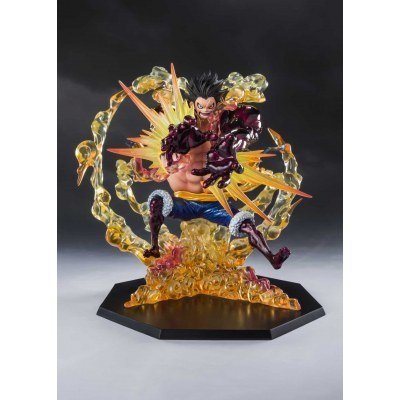Figura tamashii nations figuarts zero one piece monkey d luffy gear 4 leo bazooka eece exclusiva 2022