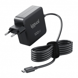 Cargador portátil y móvil iggual tipo C, PD, 100W
