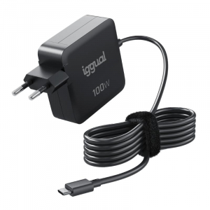 Cargador portátil y móvil iggual tipo C, PD, 100W