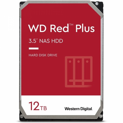 Disco duro interno hdd wd western digital nas red plus wd120efbx 12tb 3.5pulgadas 7200rpm 256mb
